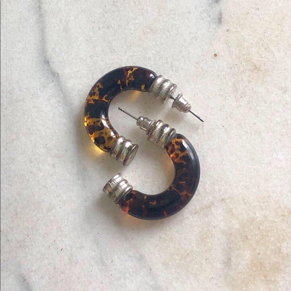 Vintage Tortoiseshell Demi Hoops